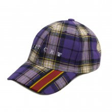 Webbing Check Ball Cap_Purple