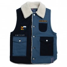 Retro Hunting Vest_Navy