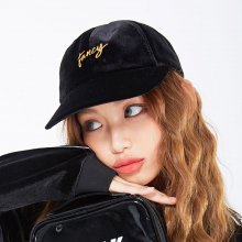 [NF] VELVET FANCY CAP BLACK (NF18A086H)