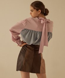 tie back blouse_pink