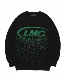 LMC PIXEL LOGO KNIT SWEATER black