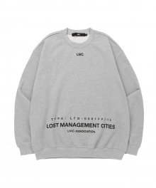 LMC BELLY LOGO OVERSIZED SWEATSHIRT heather gray