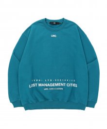 LMC BELLY LOGO OVERSIZED SWEATSHIRT teal