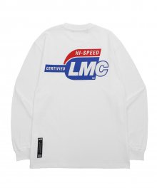 LMC USB LONG SLV TEE white