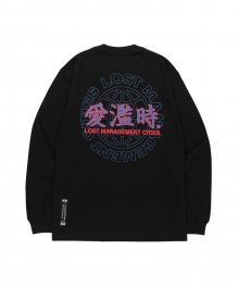 LMC CHINESE WORDS LONG SLV TEE black