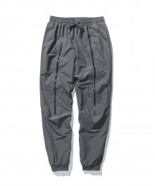 Zippered nylon pants - Grey
