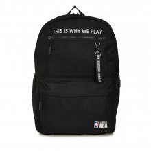 메쉬포켓 레터링 BACK PACK BLACK