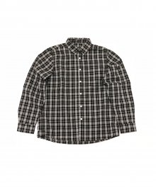 Melanism Check shirt (BLACK)