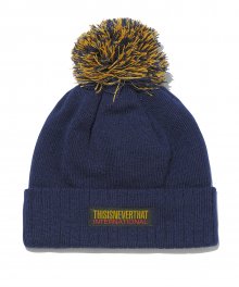 POMPOM Beanie Navy