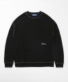 CONTRAST ST OVER SWEATSHIRT BLACK