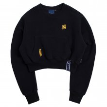 Pocket Crop Sweat Shirt_Navy