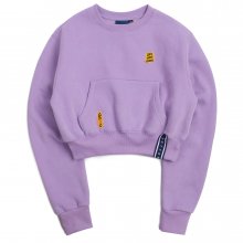 Pocket Crop Sweat Shirt_Purple