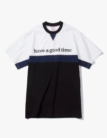 SIDE LOGO LINE S/S TEE - WHITE:BLACK / HGT18FWSS082