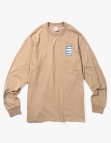 BLUE MINI FRAME L/S TEE - SAND / HGT18FWLS015