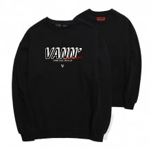 VANN 로고 기모 맨투맨 (VNAHTS408) 블랙