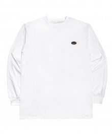 OVAL LONG SLEEVE T SHIRTS - WHITE