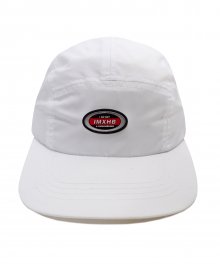 OVAL 5 PANEL HAT - WHITE