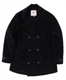 CORDUROY BOA PEA COAT [Black]