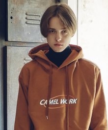 Solid Logo Heavy Weight Hoodie(Camel)
