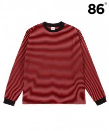 2809 Stripe t-shirt(Red)