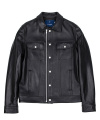 lambskin type-101 trucker jacket MEN (Black)