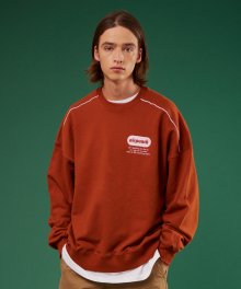 Piping Sweatshirt_brown