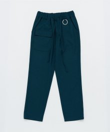LOOSE-FIT CARGO PANTS (Blue Green)