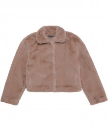 Faux Fur Jacket Beige