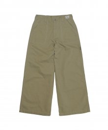 Herringbone Patterned Pant Olive