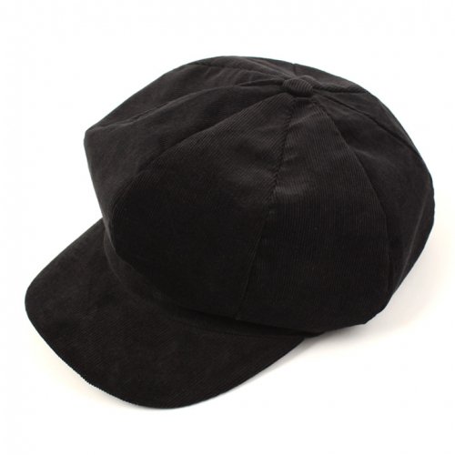 Corduroy Black Newsboy Cap 코듀로이 뉴스보이캡