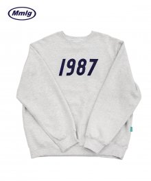 [Mmlg] 1987 SWEAT (MELANGE WHITE)