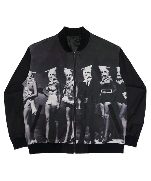 아임낫어휴먼비잉(iamnotahumanbeing) PLASTIC FACE BLOUSON JACKET - O/C