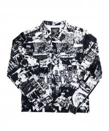 TORN PICTURES ALL PRINT TRUCKER JACKET - O/C