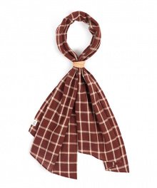 WD CHECK SCARF (red)