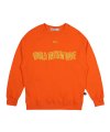 [WWM18CTS05] Wavy Logo Sweatshirt 웨이비 로고 스웨트셔츠 - 오렌지