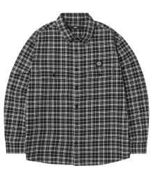 LMC B LINE PLAID SHIRT black