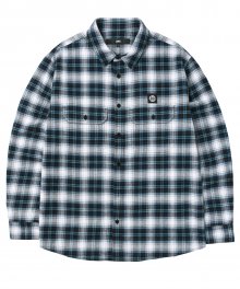 LMC B LINE PLAID SHIRT blue