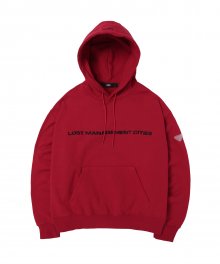 LMC CLEAR PATCH OVERSIZED HOODIE red