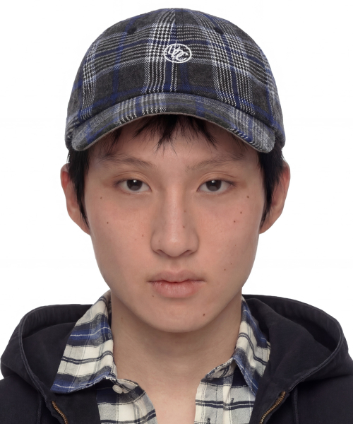 언더컨트롤(undercontrol) 로고 체크 볼캡 UNION UDC / AUTHENTIC B B / NAVY TARTAN