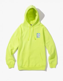 MINI BLUE FRAME PULLOVER HOODIE - NEON GREEN / HGT18FWHD036
