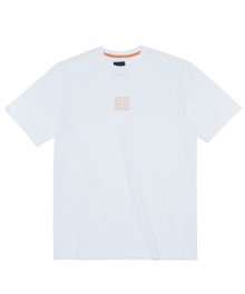 로고 프린트 반팔 티셔츠 (WHITE)