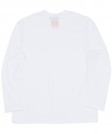 원단 믹스 긴팔 티셔츠 (WHITE)