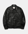 Layla endless love All black Artificial Leather Coach Jacket J5