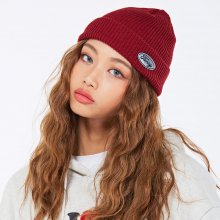 [NF] FANCY LOGO BEANIE BURGUNDY (NF18A108H)