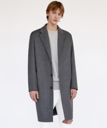CASHMERE CHESTERFIELD COAT IA [CHARCOAL]