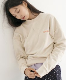 Soft Crop SweatShirts - Cream