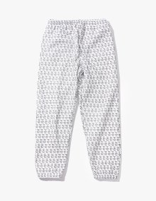 Logo All Over Sweat Pants - White