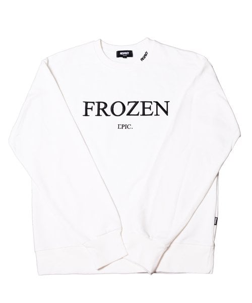 리스펙트(respect) 헤비웨이트 프로즌 맨투맨 (화이트/블랙)