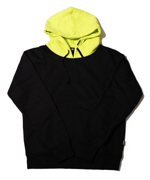 리스펙트(respect) 헤비웨이트 투톤 후드티 (블랙 라임)