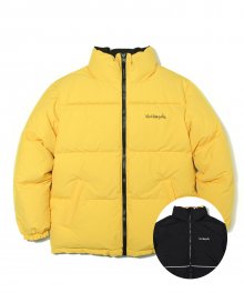 M/G DUCK DOWN REVERSIBLE PUFFY JACKET YELLOW